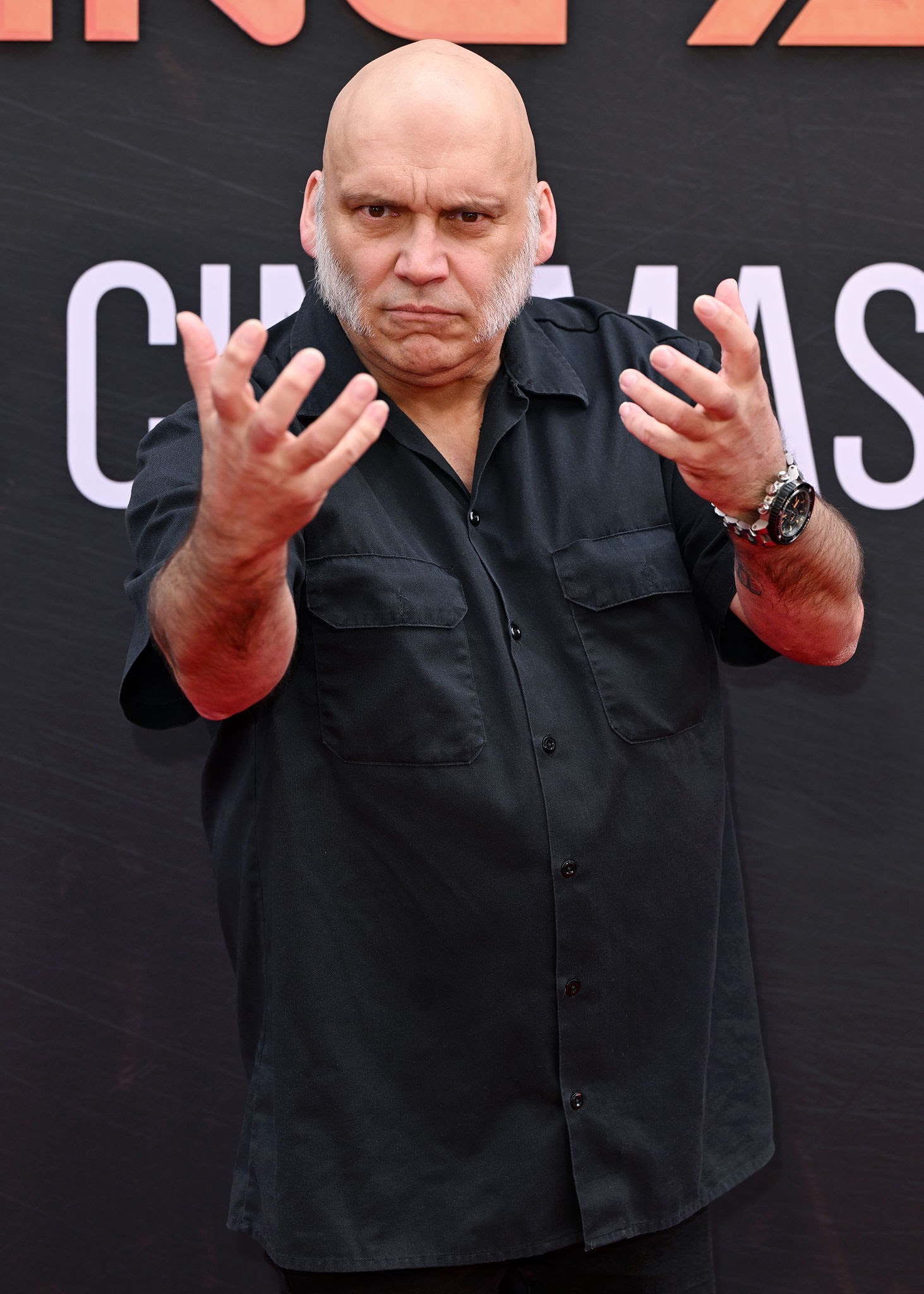 Blaze Bayley durante premier de lançamento do documentário Burning Ambitions